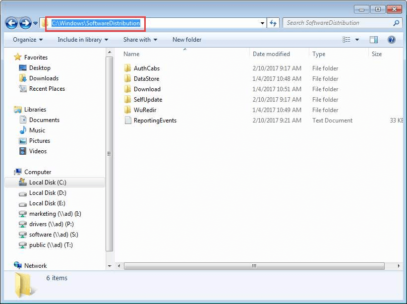Delete Corrupted Windows 10 Update Files