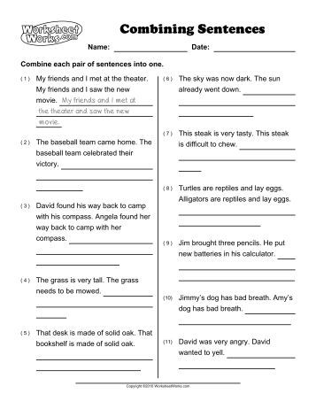 Compound Complex Sentences Worksheet Pdf